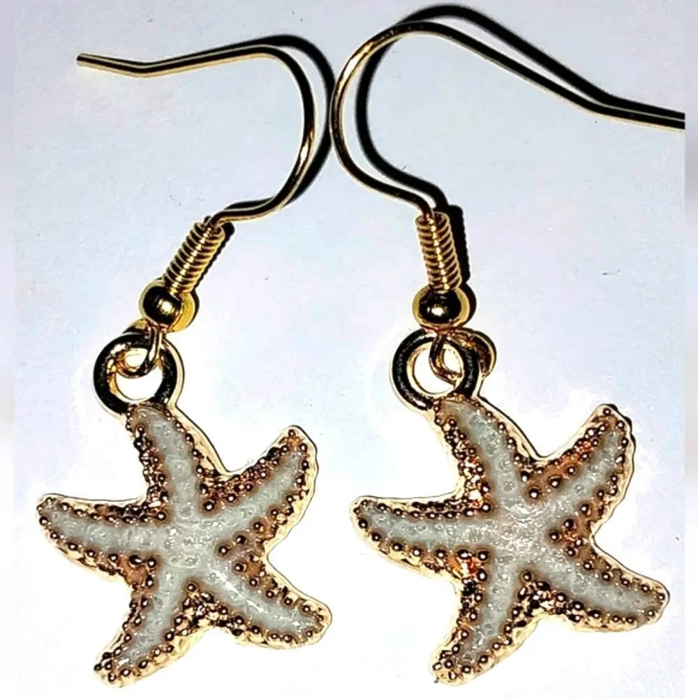 Hand crafted star fish character earrings for women and kids